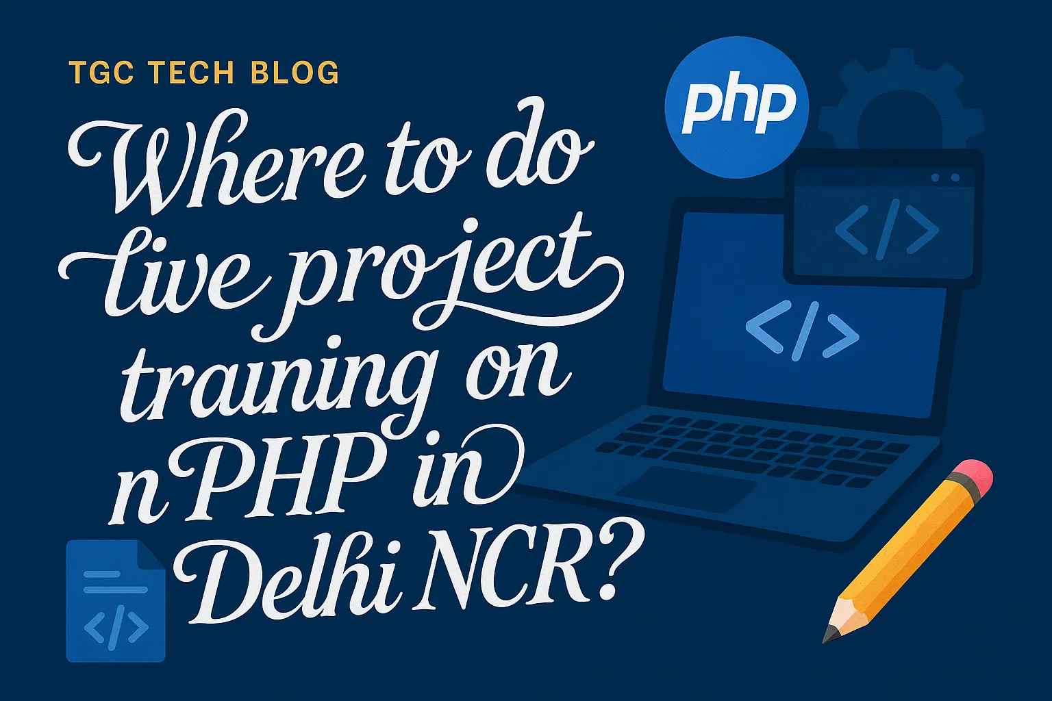 Where to do live project training on PHP in Delhi NCR?